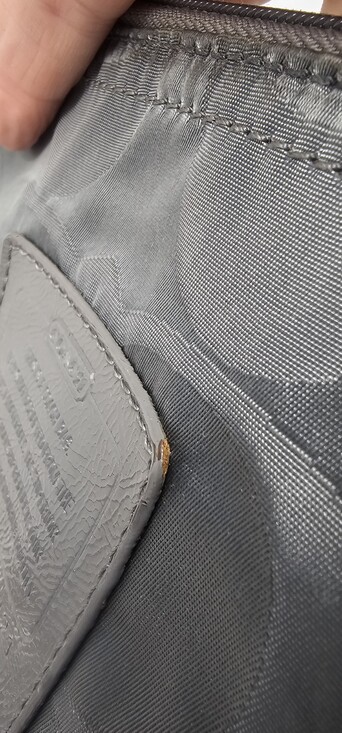 Coach Gateway Signature Zipper Cosmetic Pouch F77321 For Weekender Bag Gray - Picture 4 of 11